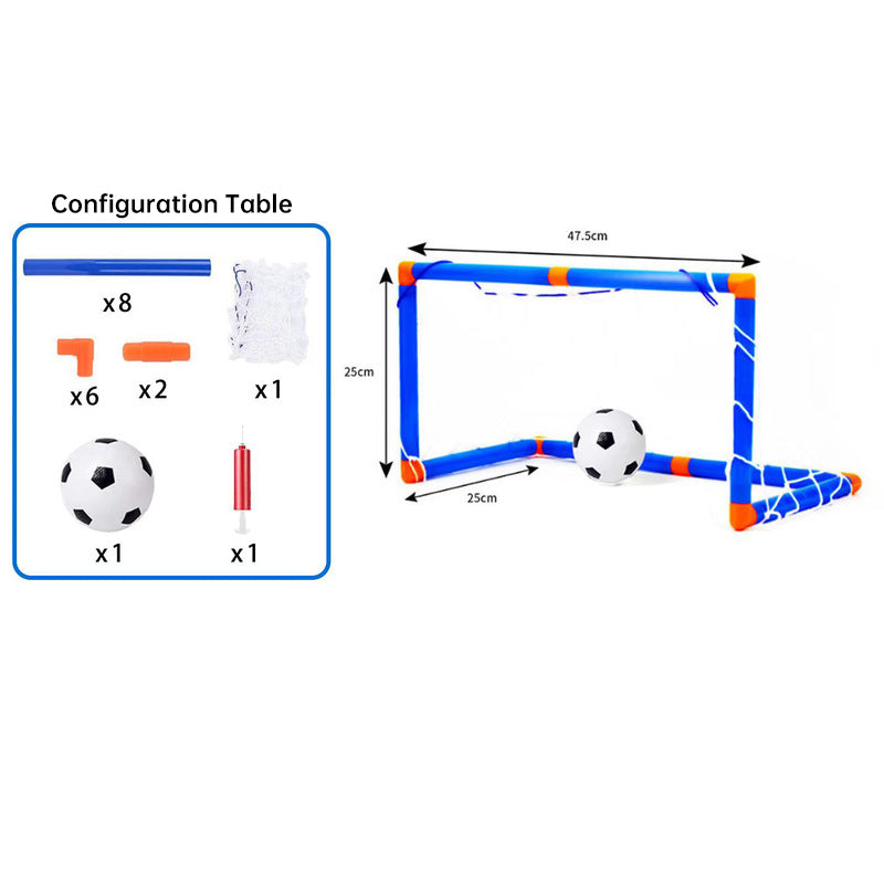 Mini Foldable Soccer Goal Set with Detachable Posts