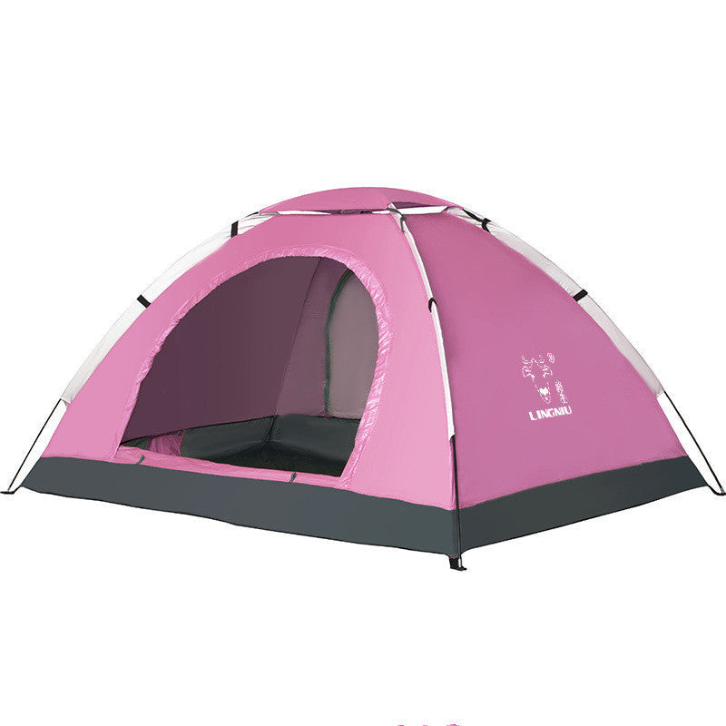 Single-Layer Outdoor Camping and Beach Tent