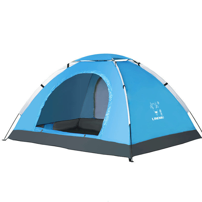 Single-Layer Outdoor Camping and Beach Tent