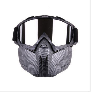 Windproof Ski and Snowboard Goggles with Face Mask