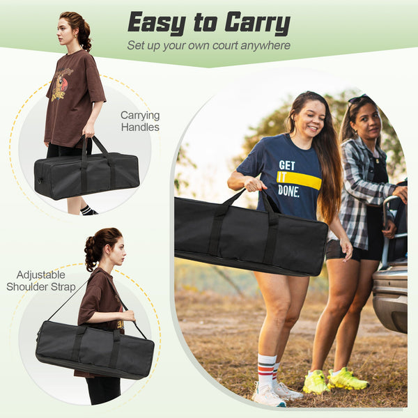 Portable Outdoor Volleyball Net Set Heavy-Duty System