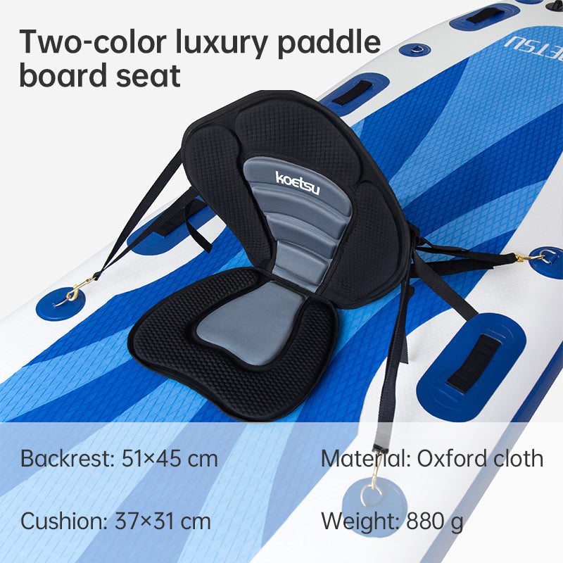 Adjustable Padded Kayak Seat with Backrest for Canoes and Paddleboards