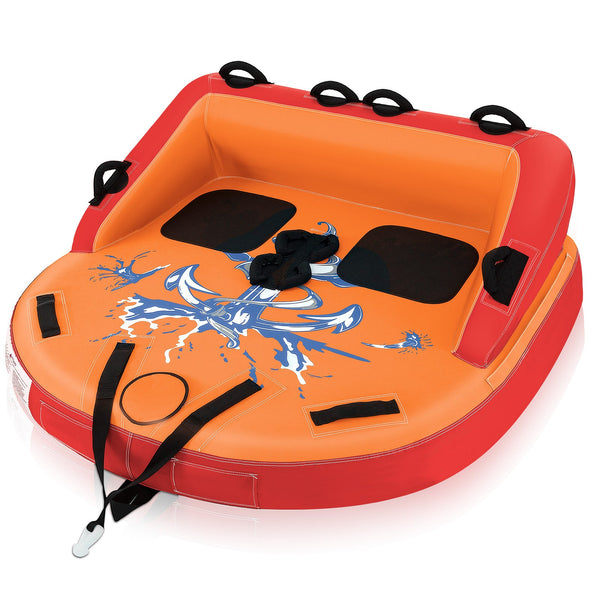 2-Person Inflatable Towable Water Sport Tube for Boating