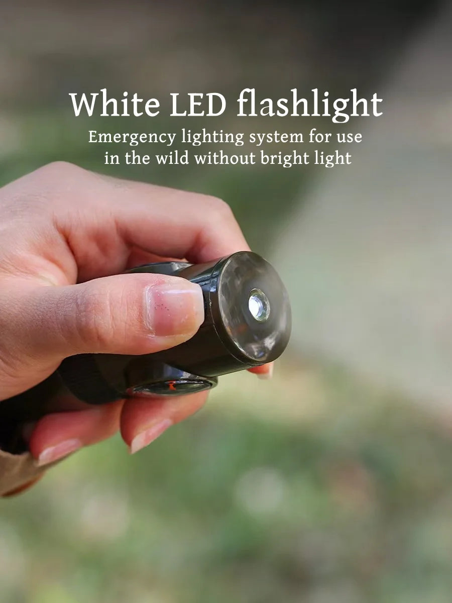 7-in-1 Survival Whistle Emergency Hiking Outdoor Tool