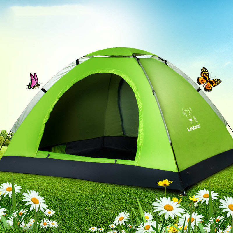 Single-Layer Outdoor Camping and Beach Tent