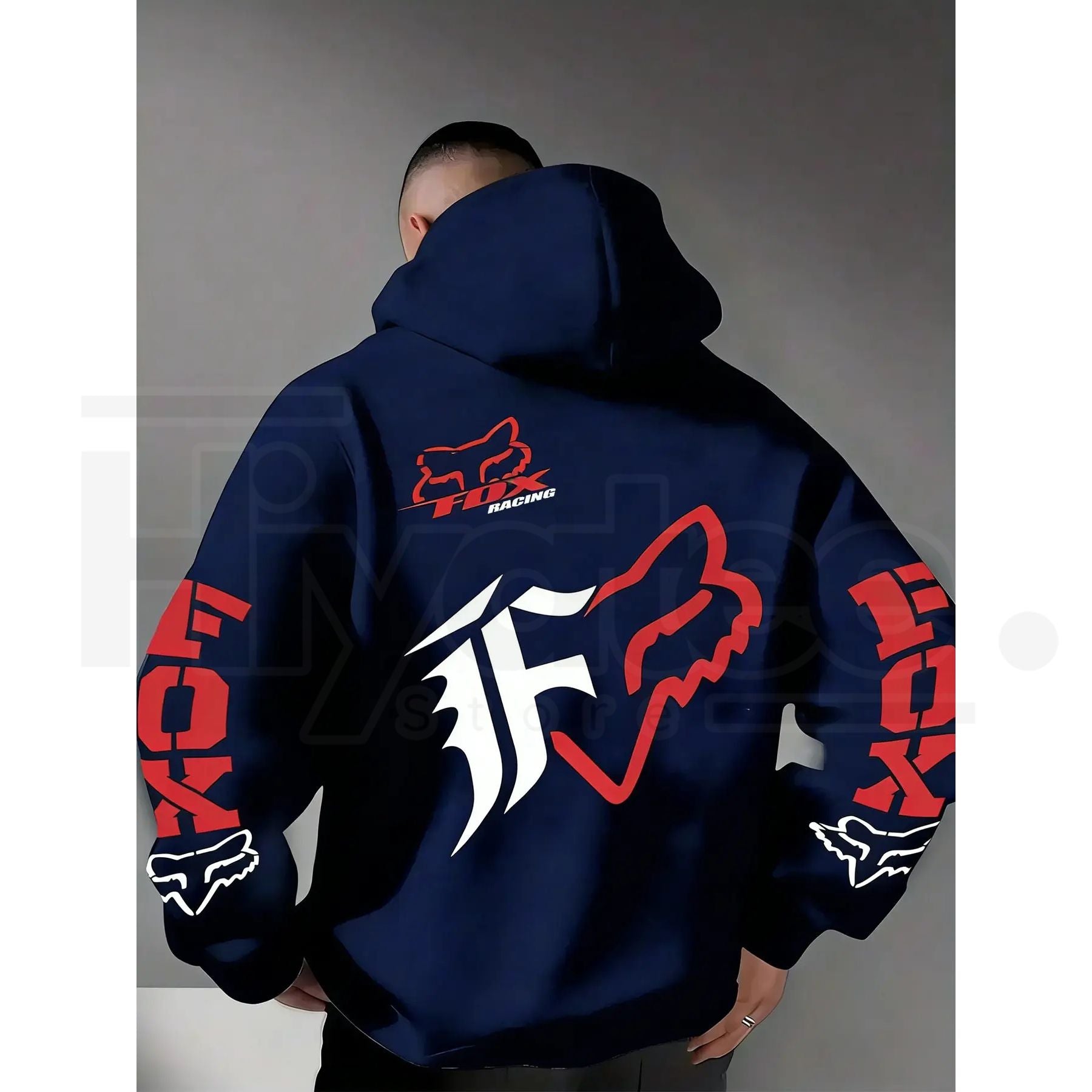 Sport-Themed Outdoor Hoodie Warm Breathable Cotton Blend Pullover