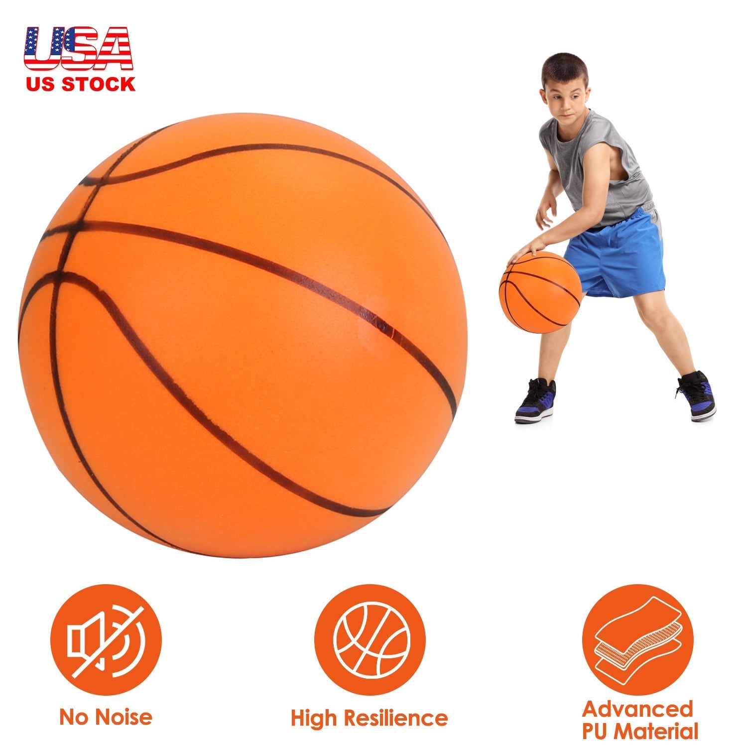 Portable Silent Foam Basketball for Indoor Low-Noise Training