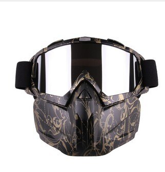 Windproof Ski and Snowboard Goggles with Face Mask