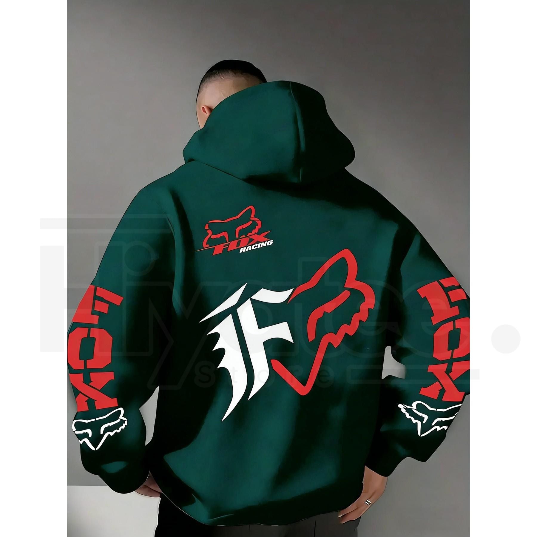 Sport-Themed Outdoor Hoodie Warm Breathable Cotton Blend Pullover