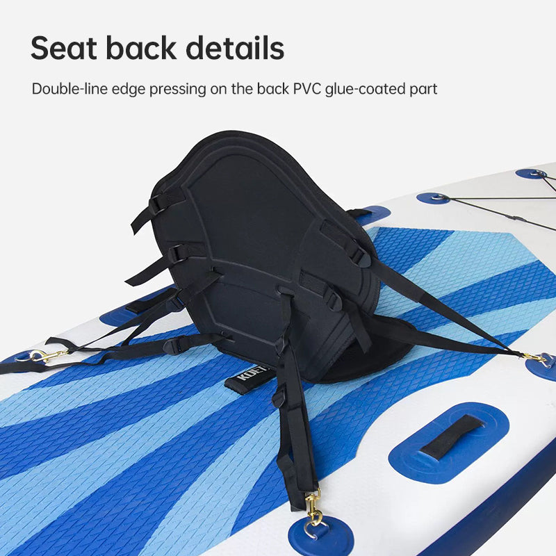 Adjustable Padded Kayak Seat with Backrest for Canoes and Paddleboards