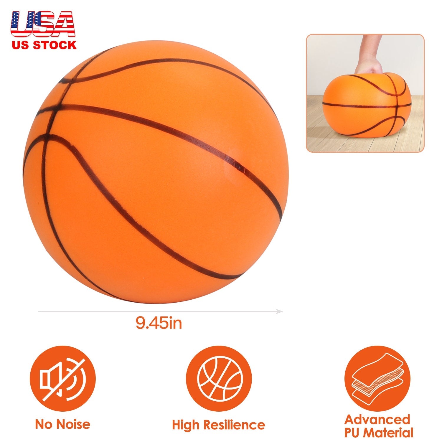 Portable Silent Foam Basketball for Indoor Low-Noise Training