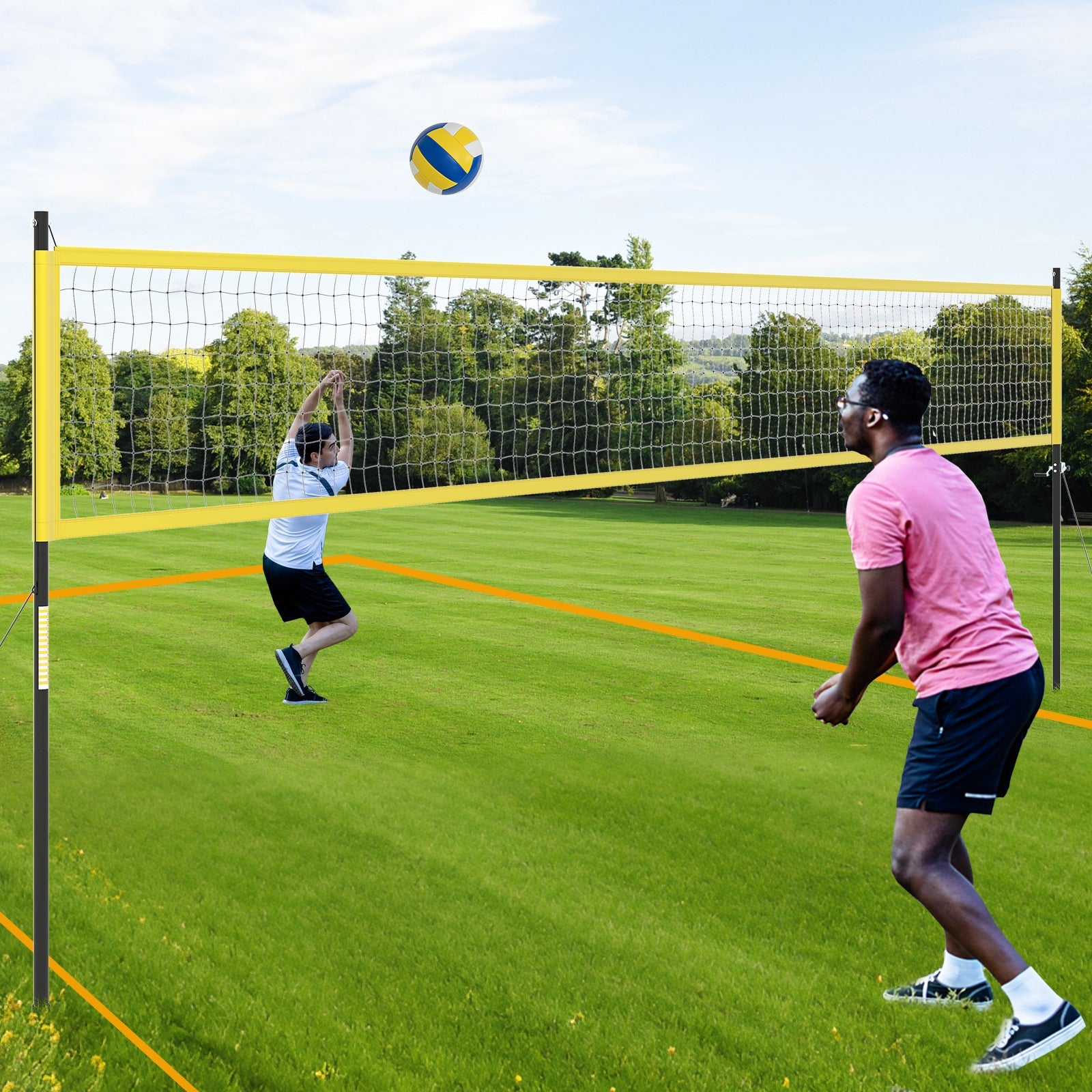 Portable Outdoor Volleyball Net Set Heavy-Duty System