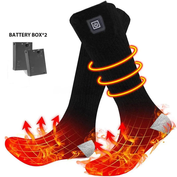 Rechargeable Electric Heated Winter Socks for Outdoor Sports