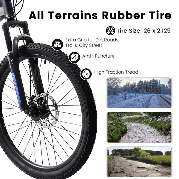 A2660 Ecarpat 26-Inch Mountain Bike with Disc Brakes