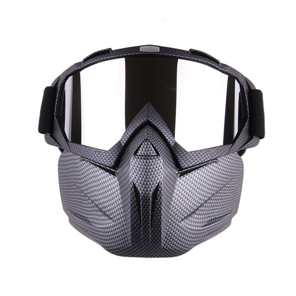 Windproof Ski and Snowboard Goggles with Face Mask
