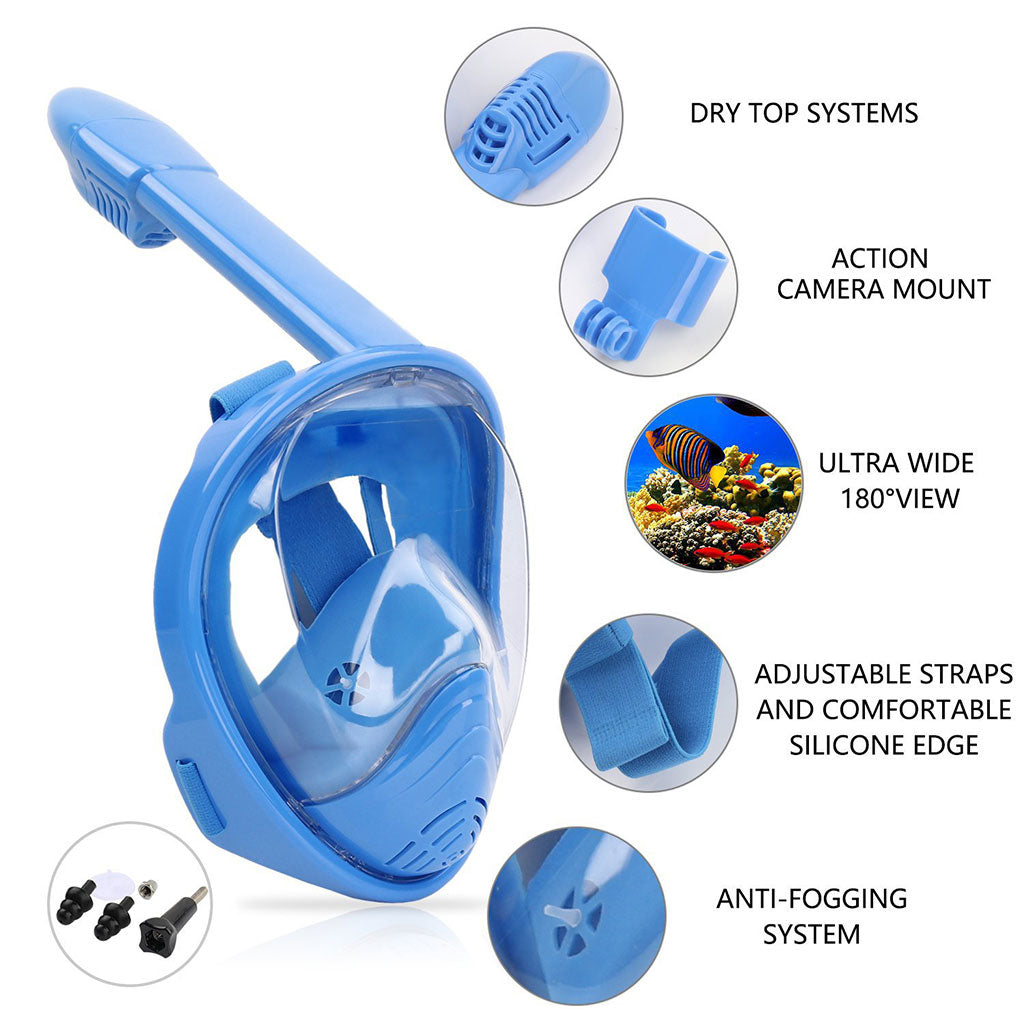 180° Panoramic Full Face Snorkeling Diving Mask for Kids