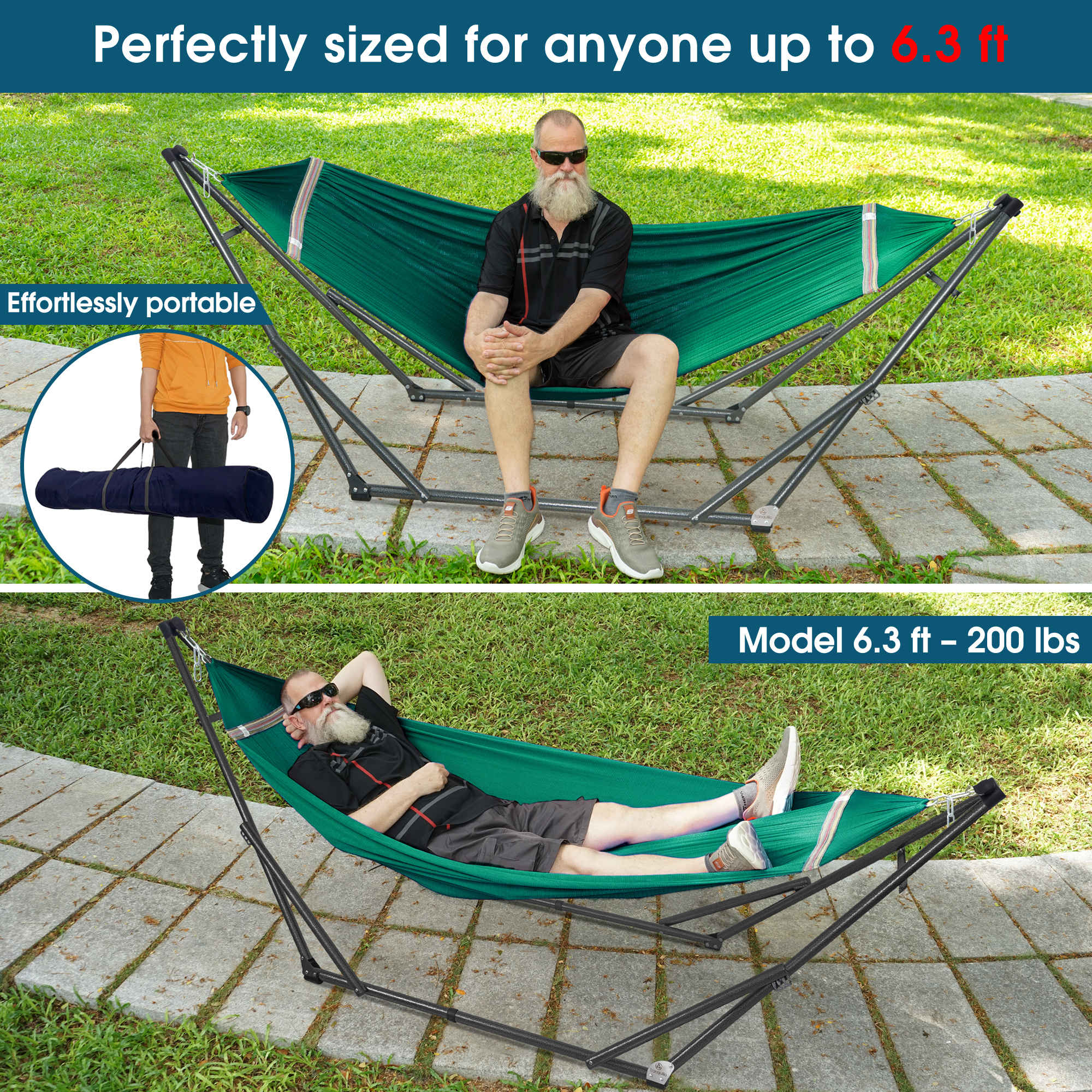 Tranquillo Original Collapsible Hammock with Stand
