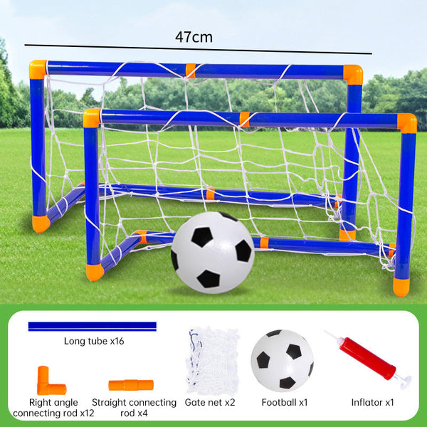 Mini Foldable Soccer Goal Set with Detachable Posts