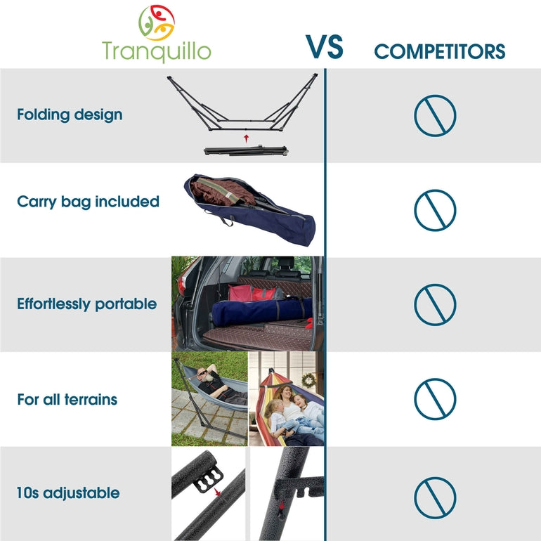 Tranquillo Original Collapsible Hammock with Stand