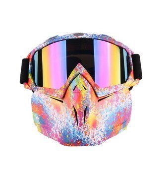 Windproof Ski and Snowboard Goggles with Face Mask