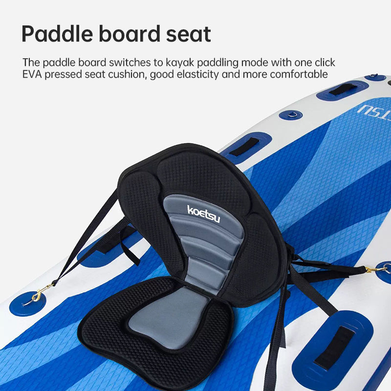 Adjustable Padded Kayak Seat with Backrest for Canoes and Paddleboards