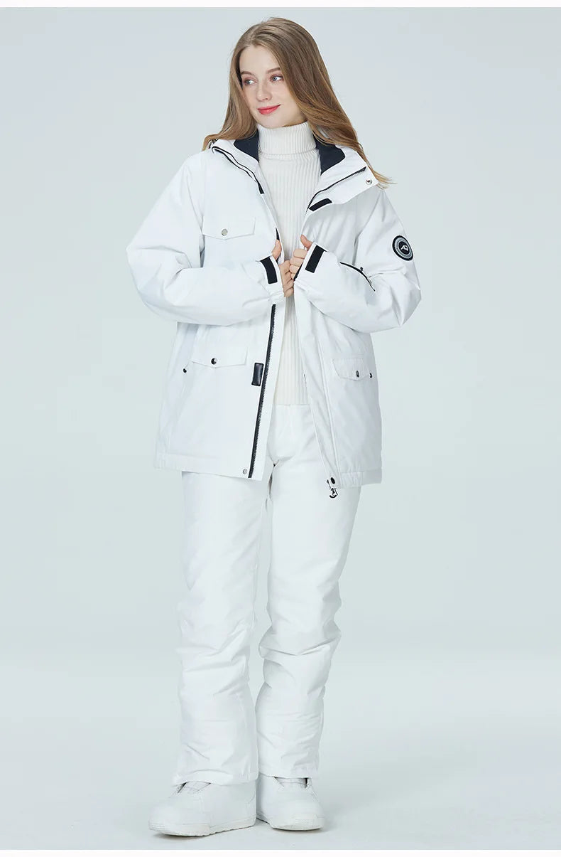 Women’s Waterproof Windproof Ski Suit for Winter Sports