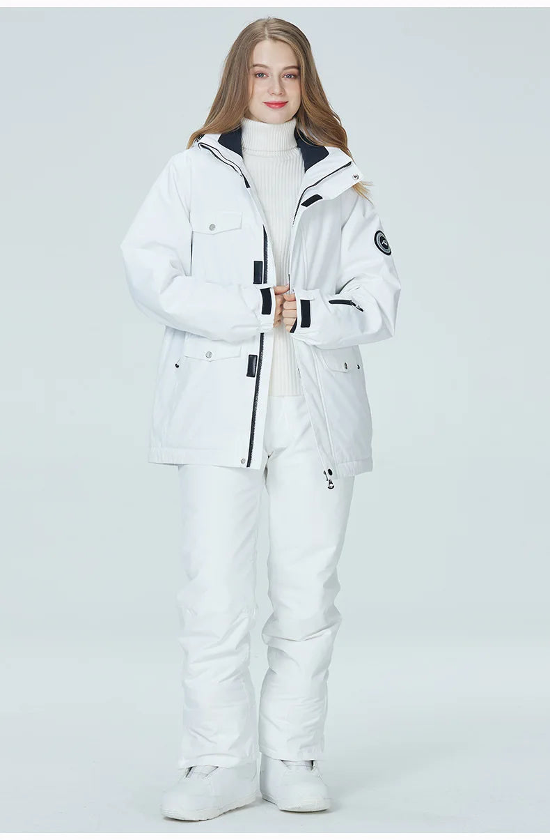Women’s Waterproof Windproof Ski Suit for Winter Sports