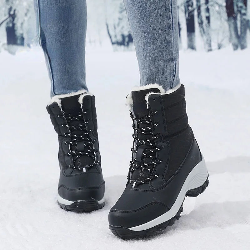 Women’s Waterproof Winter Platform Snow Boots