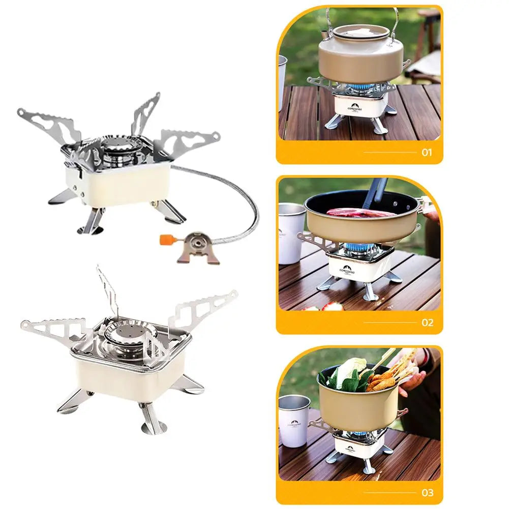Portable Camping Stove with Electronic Ignition System