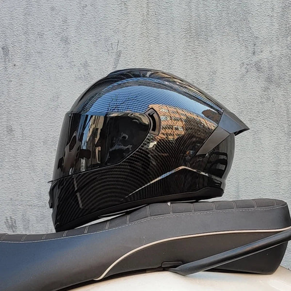Full Face Racing Motorcycle Helmet with Double Visor