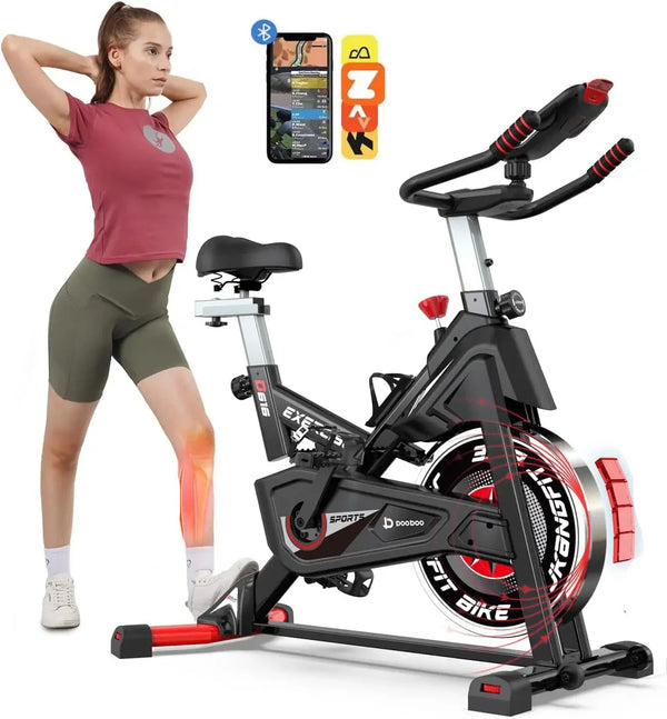 High-Performance Indoor Cycling Bike with App Compatibility