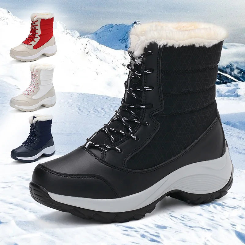 Women’s Waterproof Winter Platform Snow Boots