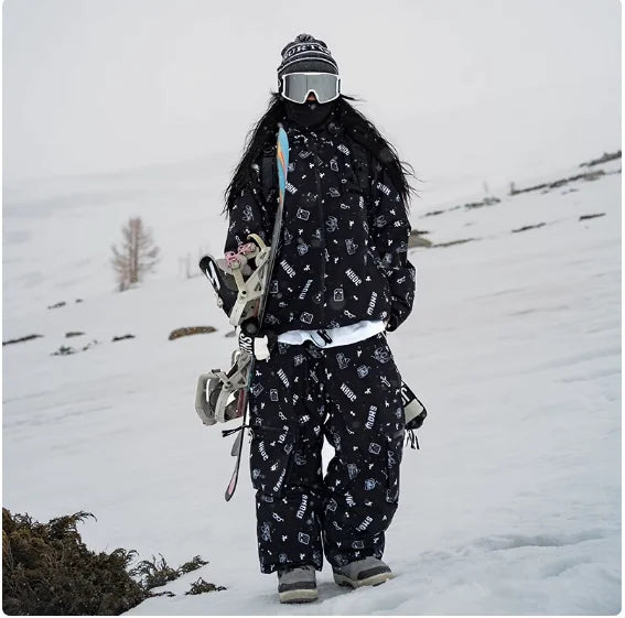 Women’s Waterproof Windproof Ski Suit Set
