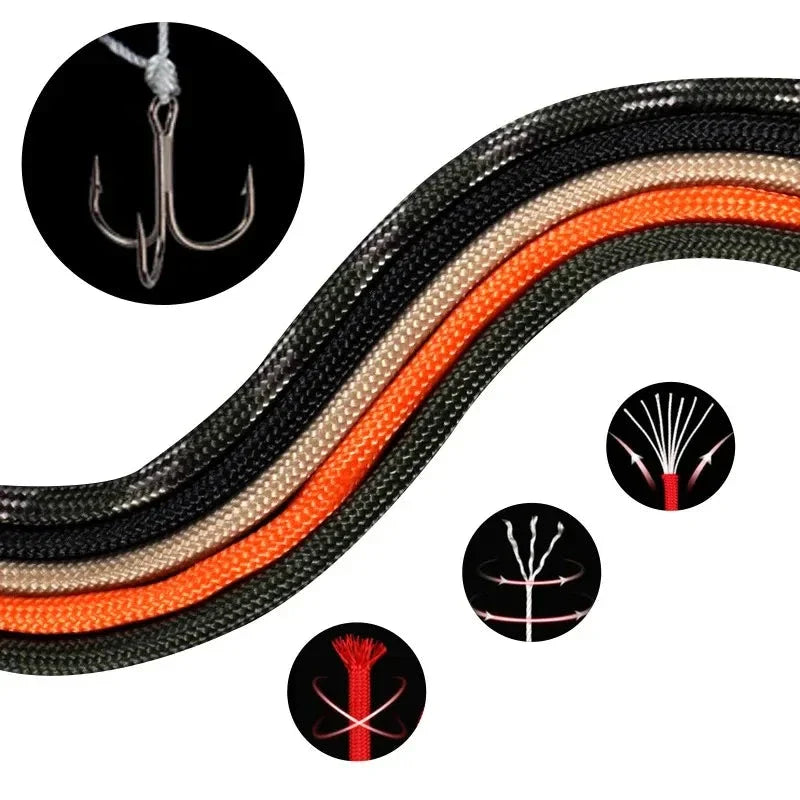 7-Core 550 Paracord Survival Rope for Camping and Hiking