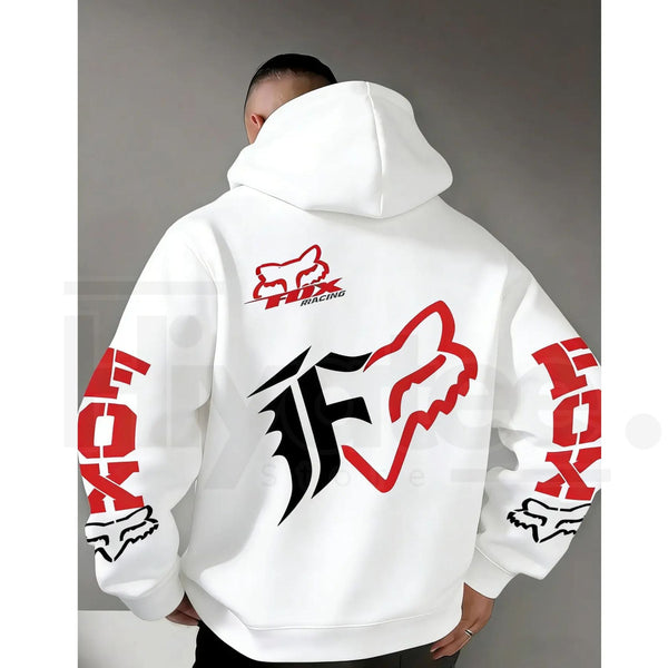 Sport-Themed Outdoor Hoodie Warm Breathable Cotton Blend Pullover