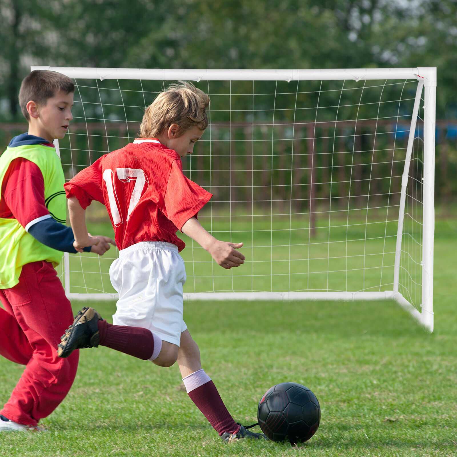 6 x 4 Feet Soccer Goal with Durable UPVC Frame