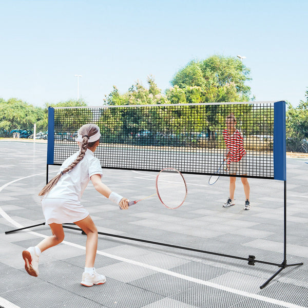 Adjustable Badminton Net Stand with Portable Carry Bag