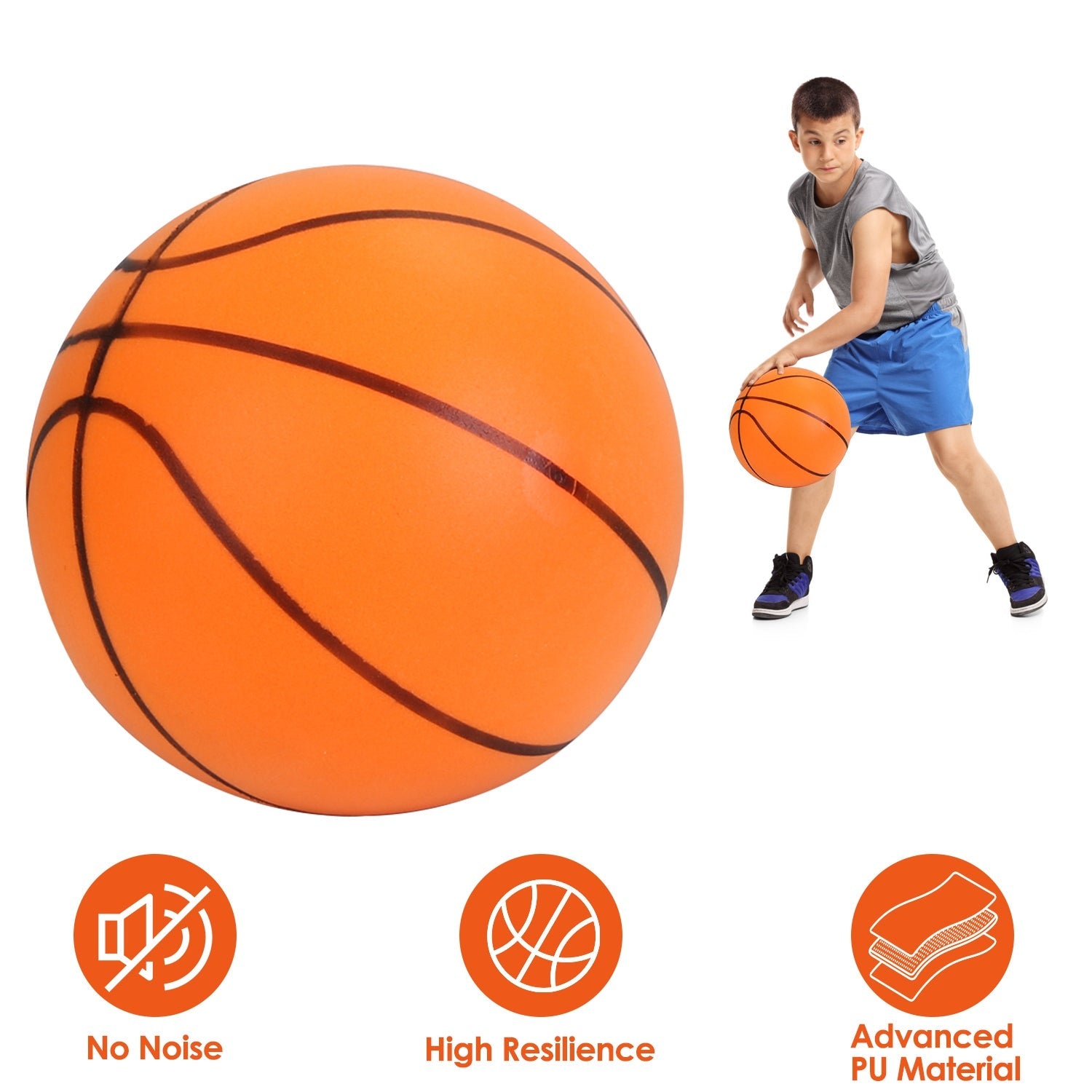 Portable Silent Foam Basketball for Indoor Low-Noise Training