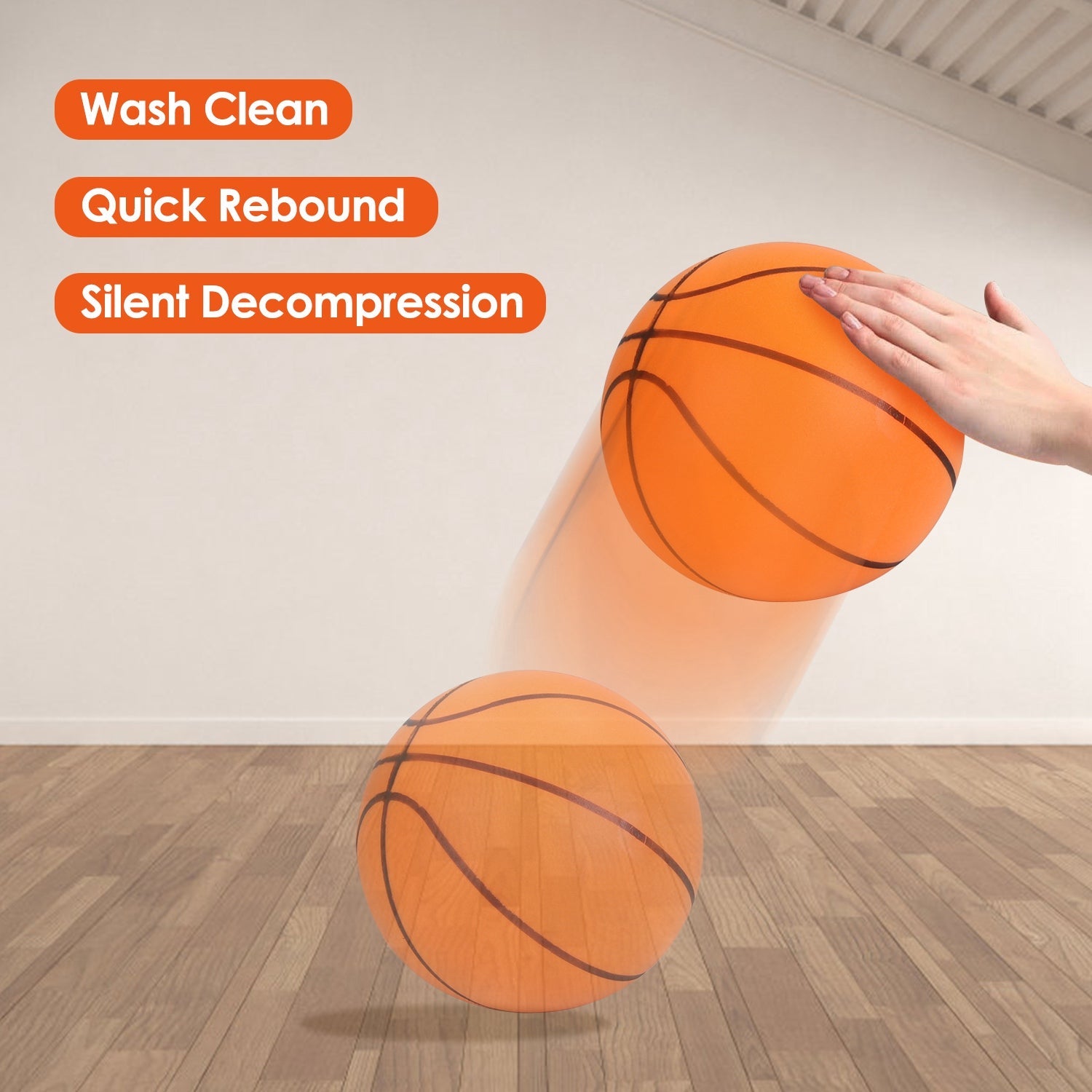 Portable Silent Foam Basketball for Indoor Low-Noise Training