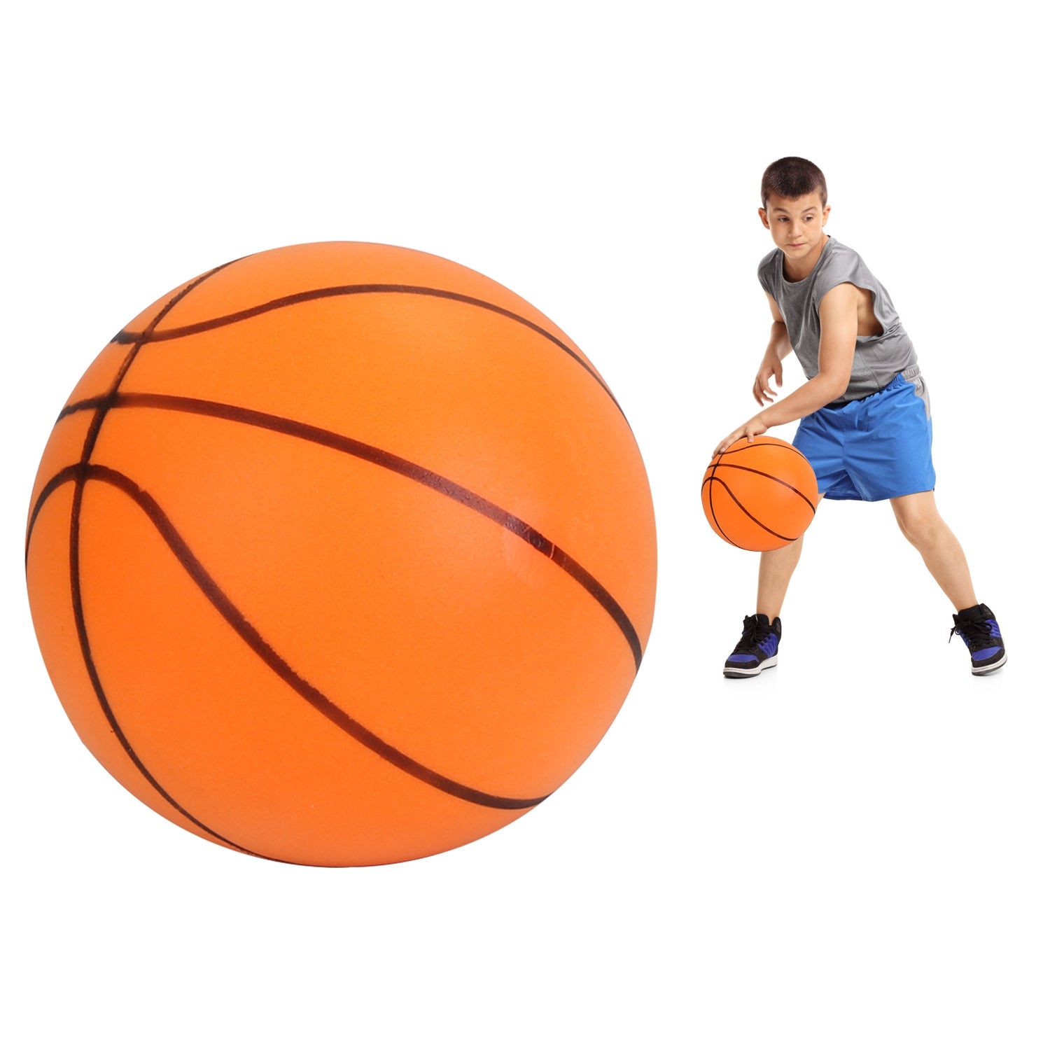 Portable Silent Foam Basketball for Indoor Low-Noise Training