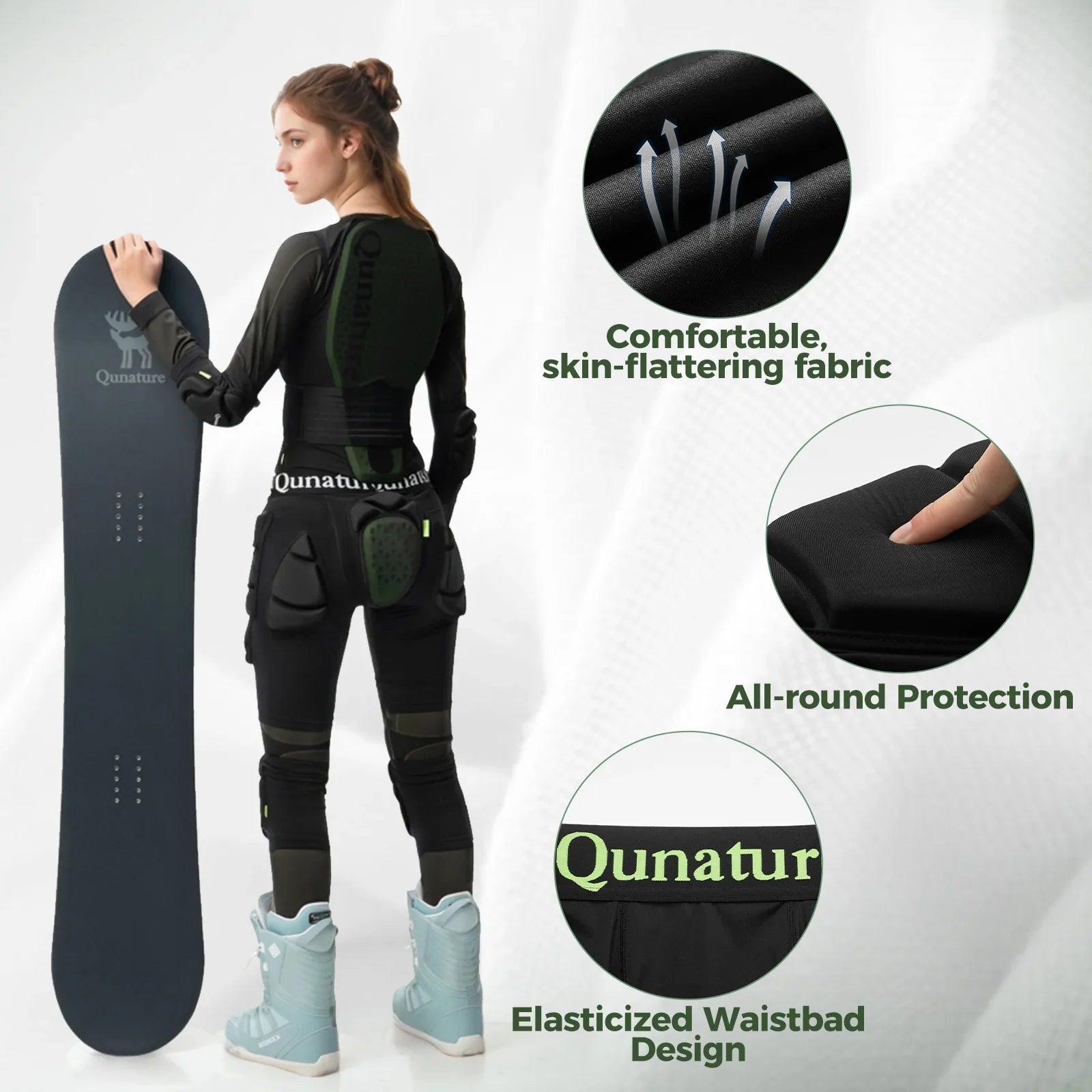 Padded Ski Hip Protector for Winter Sports Safety