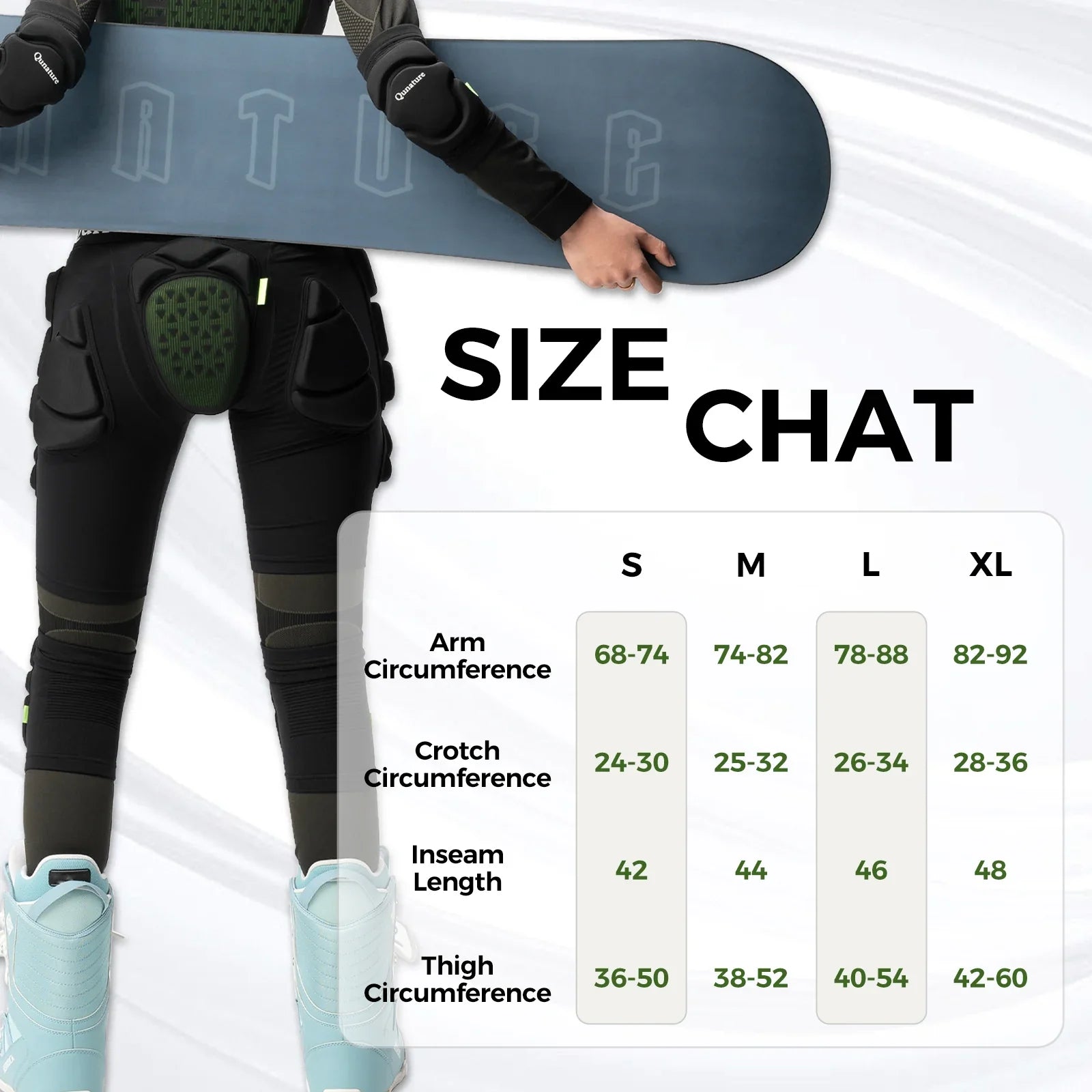 Padded Ski Hip Protector for Winter Sports Safety