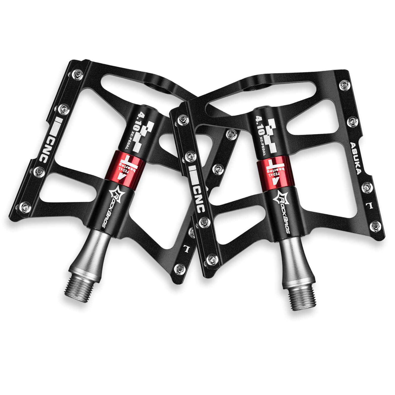 Aluminum Alloy Mountain Bike Pedals with 4 Bearings