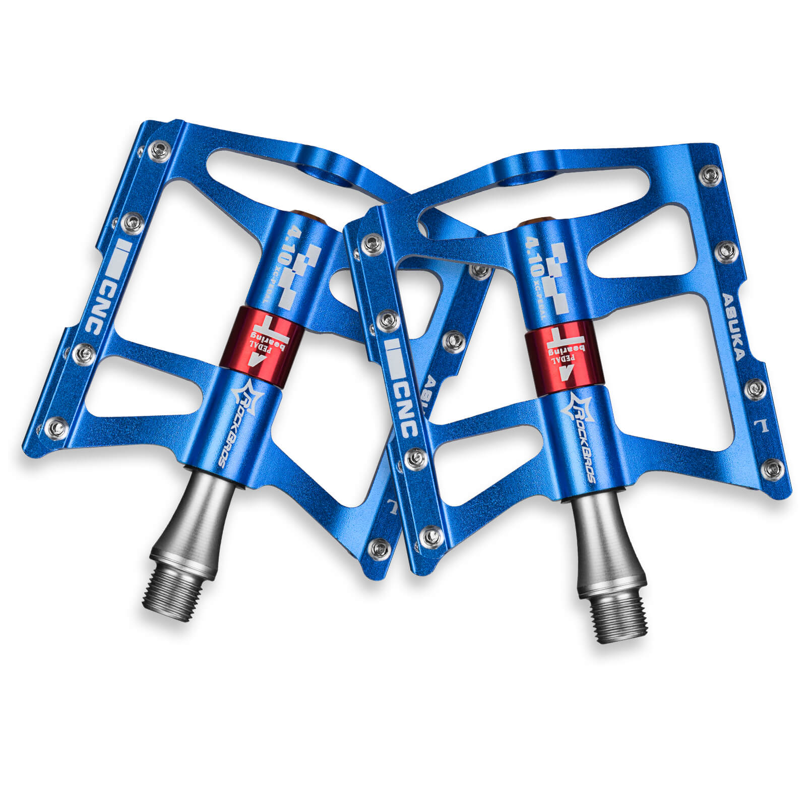 Aluminum Alloy Mountain Bike Pedals with 4 Bearings