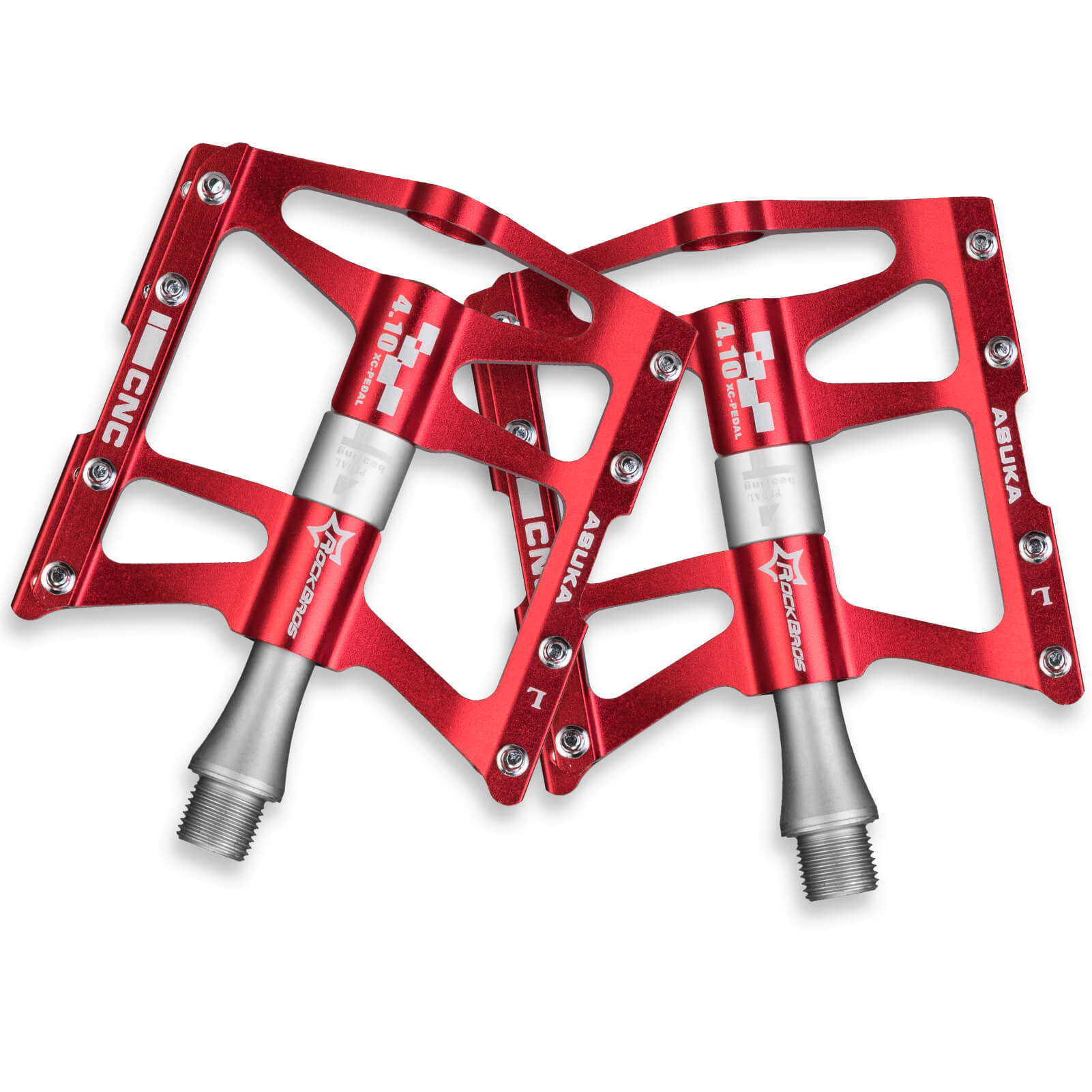 Aluminum Alloy Mountain Bike Pedals with 4 Bearings