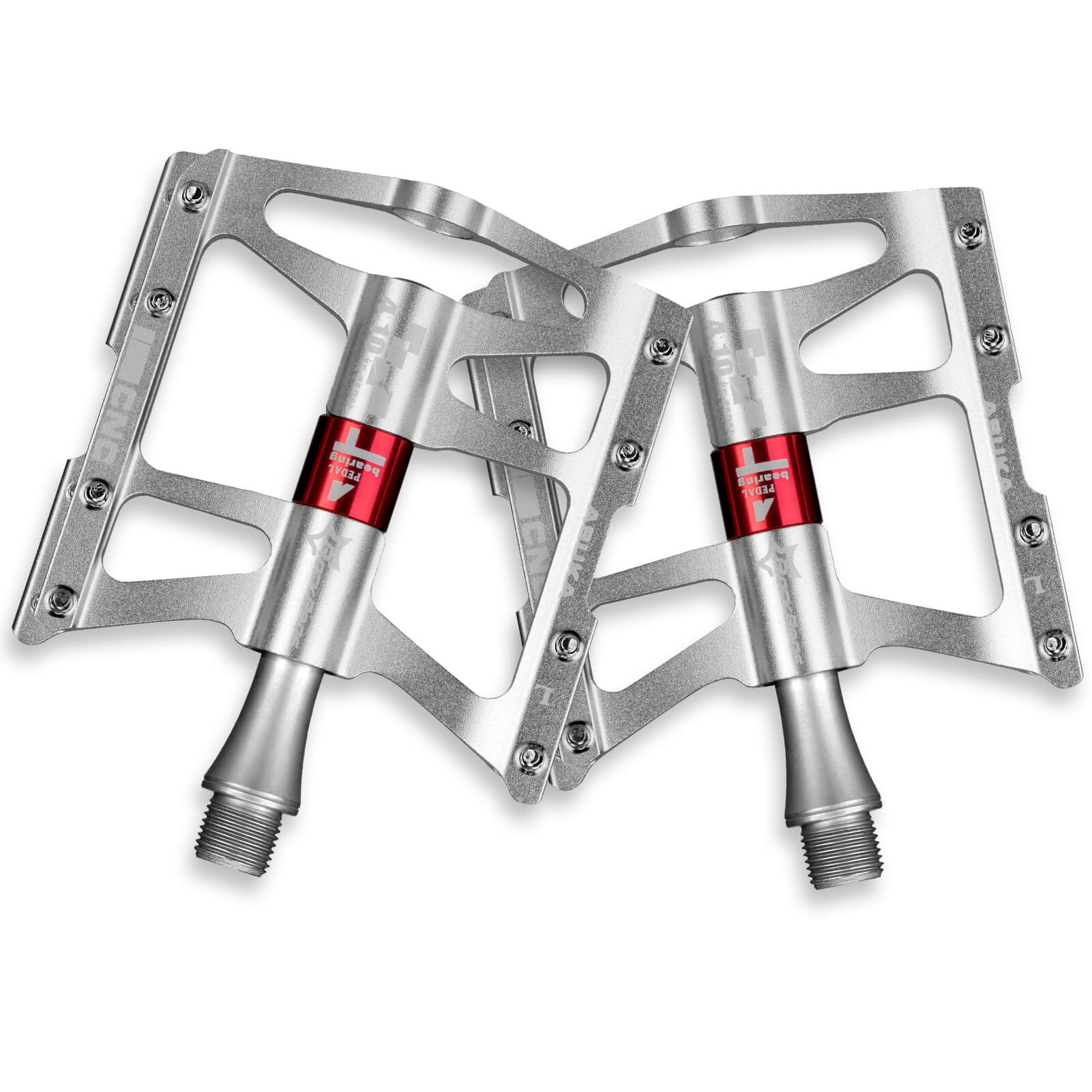 Aluminum Alloy Mountain Bike Pedals with 4 Bearings