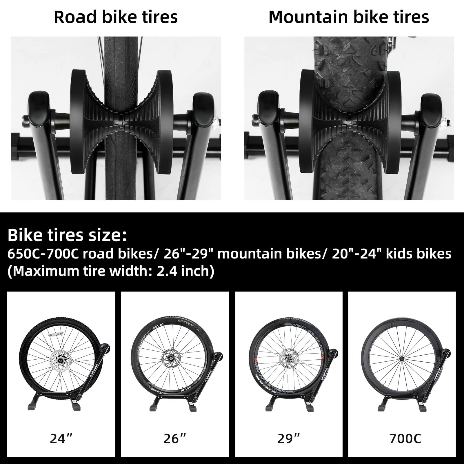 Foldable Bike Stand Portable Bicycle Storage Rack