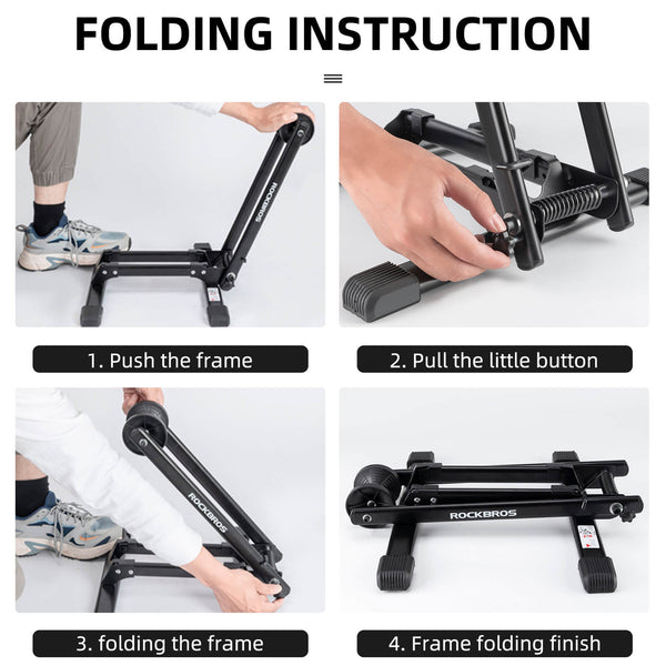 Foldable Bike Stand Portable Bicycle Storage Rack