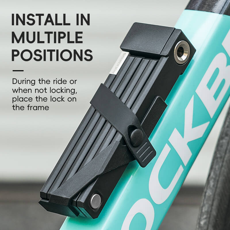 Folding Anti-Theft Bicycle Lock with Secure Key System