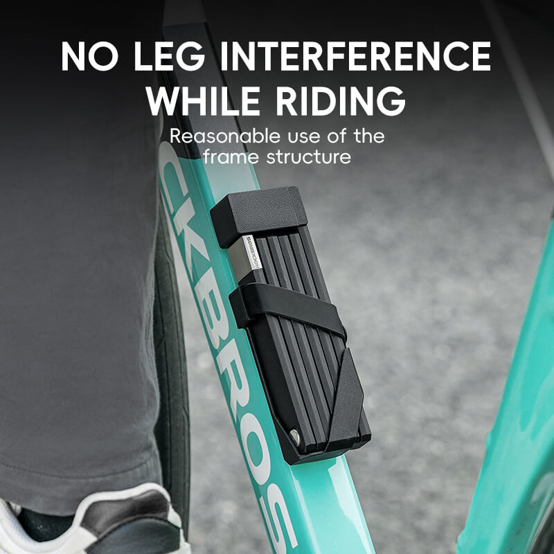 Folding Anti-Theft Bicycle Lock with Secure Key System